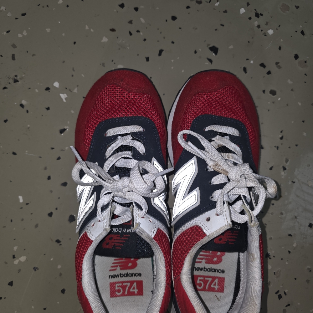New Balance Red and Black Sneakers